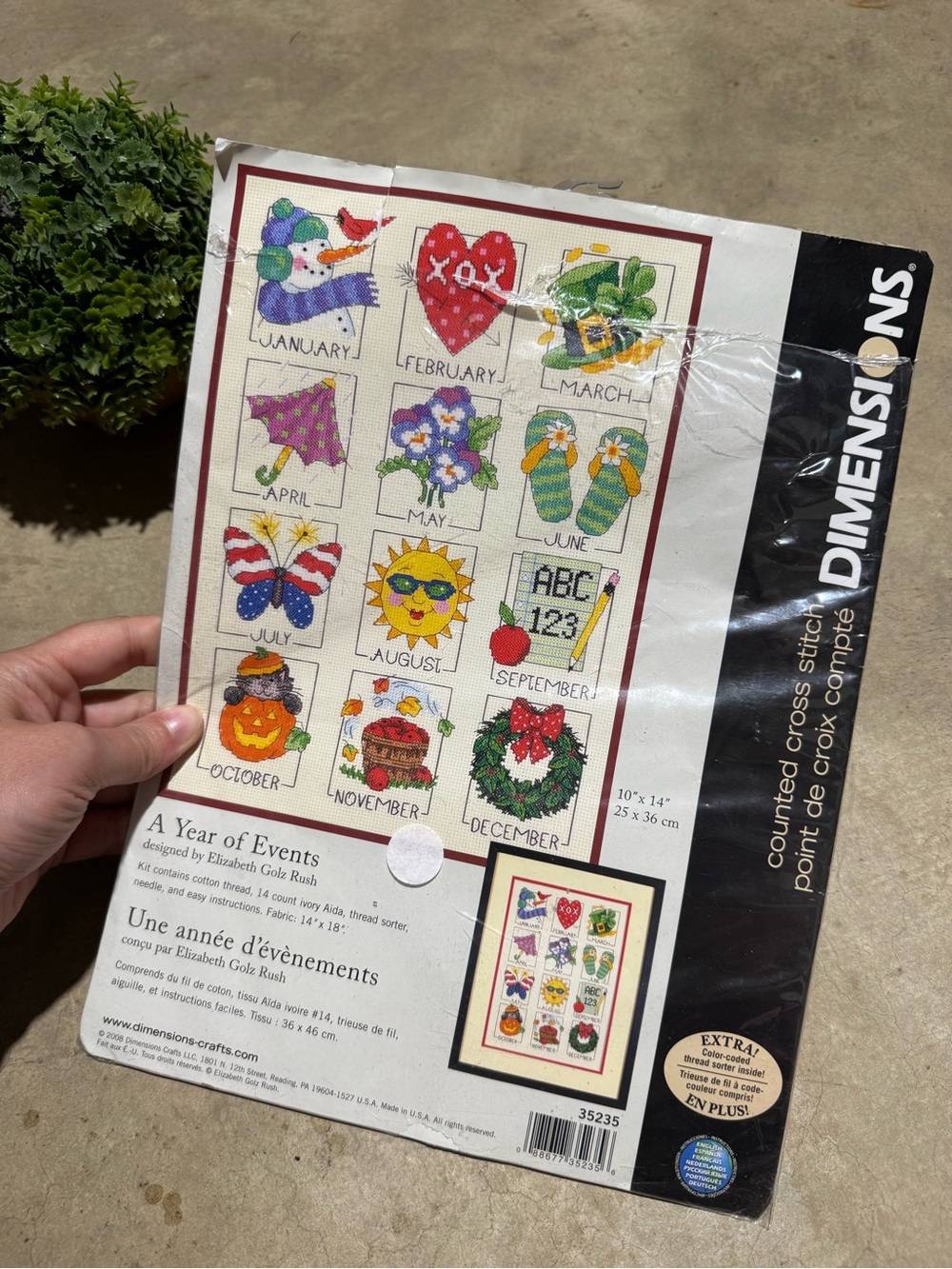 Dimensions A Year of Events Counted Cross Stitch Craft Kit NEW